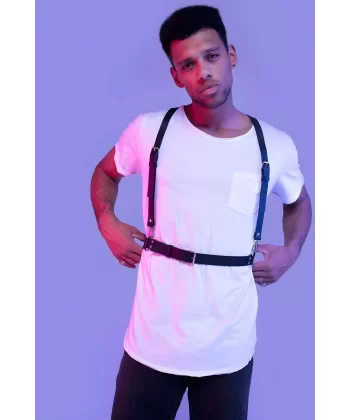 Erkek Göğüs Harness, Erkek Gömlek Kemeri, Erkek T-shirt Kemeri - Brfm206