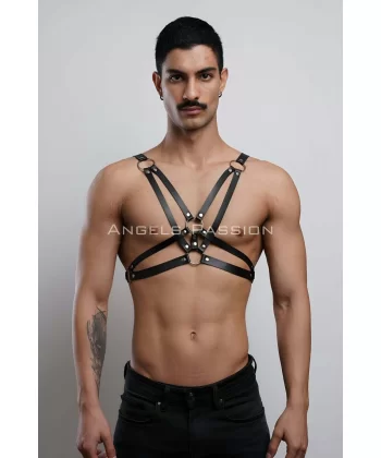 Erkek Göğüs Harness, Erkek T-shirt Üzeri Aksesuar - Brfm104