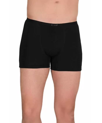 Erkek Modal Boxer Short Siyah 4488b