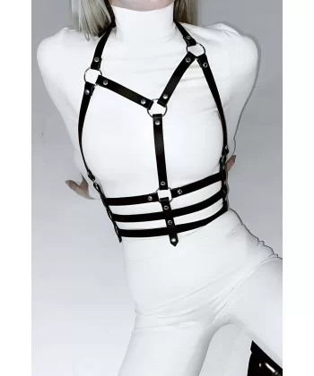 Göğüs Üzeri Deri Harness - Brf543