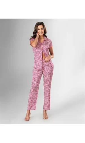 2li Saten Pijama Takımı