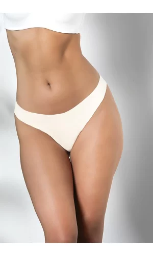 3lü Paket Dikişsiz, İz Yapmaz, Lazer Kesim, String Külot Ekru (brf21262)