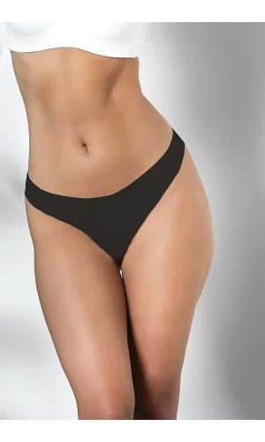 3lü Paket Dikişsiz, İz Yapmaz, Lazer Kesim, String Külot Siyah (brf21262)