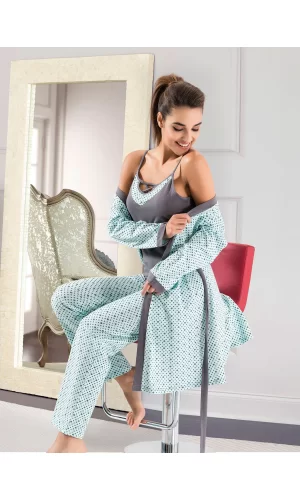 3lü Gecelik Sabahlık Takım 1041