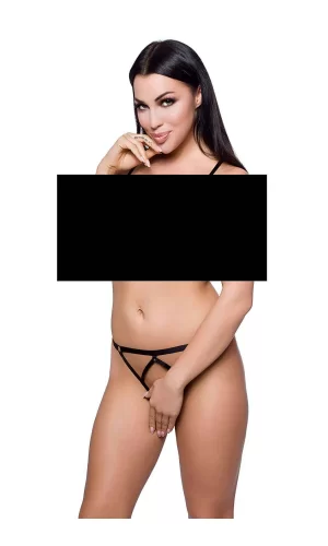 Ağ Kısmı Açık Seksi Lastik Külot - Brf58