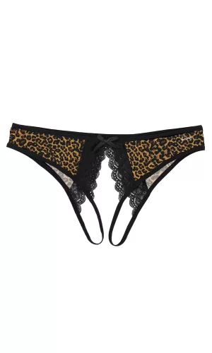 Ağı Açık Leopar Desenli Fantazi Bato Külot