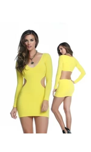 B101004 Seksi Mini Elbise