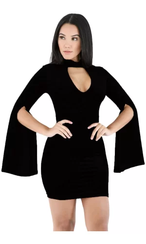 B101395 Kesik Kol Fantazi Elbise
