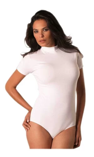 Balıkçı Yaka Kısa Kollu Body 4056