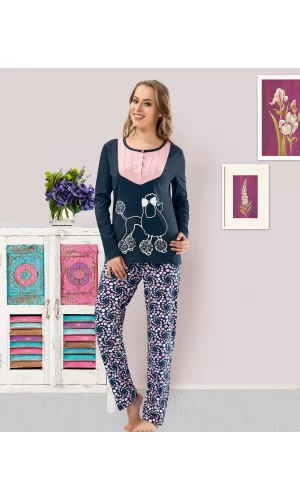 Baskılı Kadın Pijama Takım 814