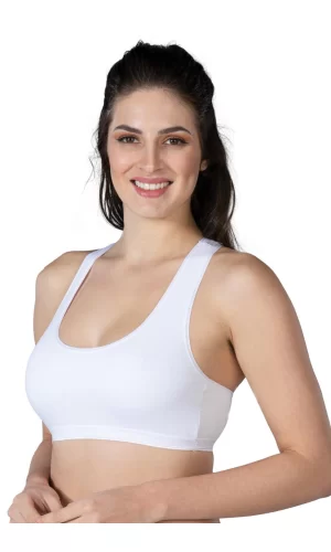 Beyaz Mı Emay 1424 Modal Cotton Sporcu Büstiyer