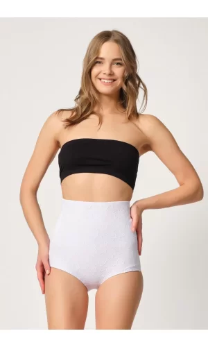 Beyaz Mı Emay 2842 Lazer Dantelli Slip Korse