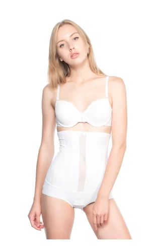 Beyaz Mı Emay 2886 Yüksek Bel Tül Slip Lazer Korse