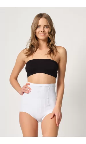 Beyaz Mı Emay 2931 Karın Balen Destekli Slip Lazer Korse