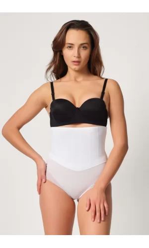 Beyaz Mı Emay 2945 Tül Karyokalı Slip Lazer Korse