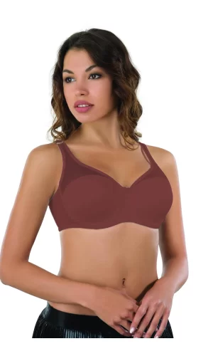 Bordo Mı Emay 167b Pedli Tül Toparlayıcı Sütyen