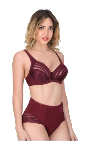 Bordo Mı Emay 177 D Toparlayıcı Sütyen Takım