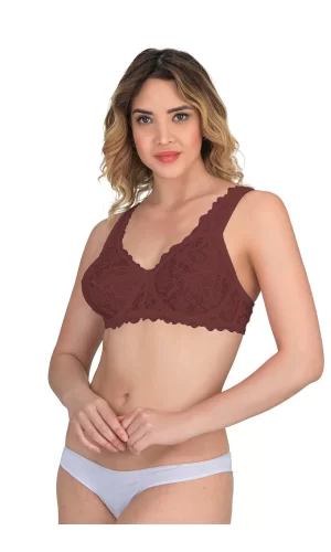 Bordo Mı Emay 178 C Balenli Dantelli Sütyen
