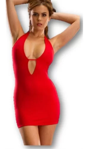 Br031023 Esnek Fantazi Mini Elbise