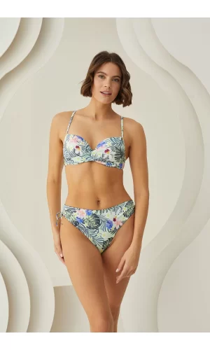 Çiçek Desenli Kaplı Bikini Takımı