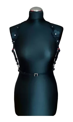 Çiçek Detaylı Çık Göğüs Harness - Brf906