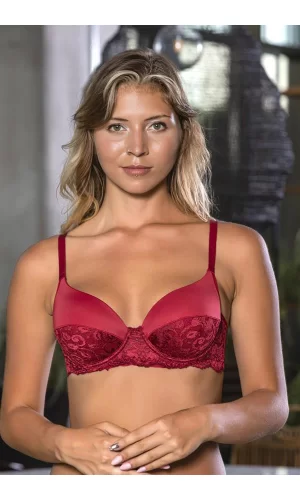 Dantel Detaylı Sütyen Bordo (brf1130)