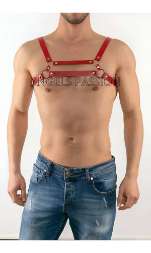 Deri Erkek  Fantazi Giyim, Seksi Deri Erkek  Harness - Brfm9