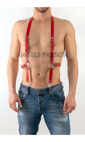 Deri Erkek  Pantalon Aksesuar, Deri Erkek  Harness - Brfm29