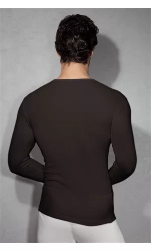 Doreanse Erkek  Yuvarlak Yaka Uzun Kol T Shirt 2965
