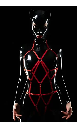 Elastik Seksi Body Harness, Seksi Full Body Bayan Harness - Brf1082