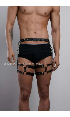Erkek  Bacak Harness, Bacak Pantolon Kemeri, Erkek  Kısa Jartiyer - Brfm94