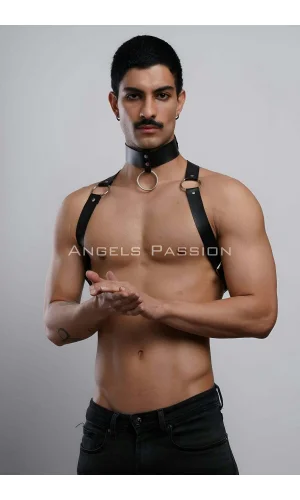 Erkek  Choker Ve Göğüs Harness, Erkek  Parti Giyim - Brfm35