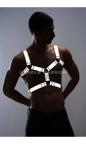 Erkek  Göğüs Harness - Reflektörlü (karanlıkta Yansıyan) Göğüs Harness - Brfm78
