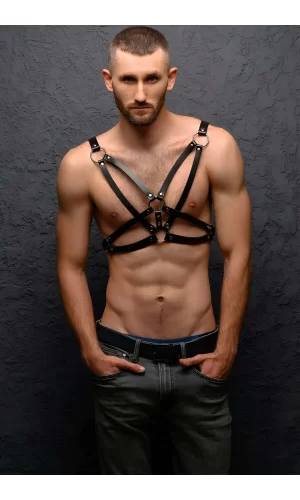 Erkek  Göğüs Üzeri Deri Harness - Brfm104