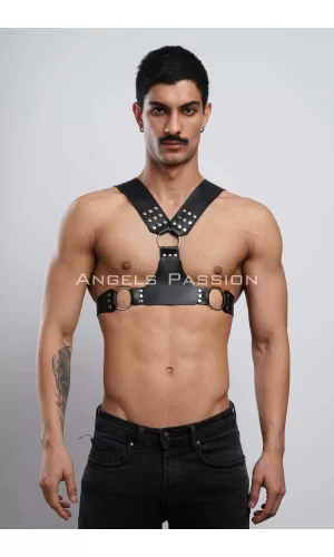 Erkek  Harness, Göğüs Harness, Deri Harness, Clubwear, Partyear - Brfm120