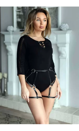 Fantazi Deri Jartiyer Harness - Brf854