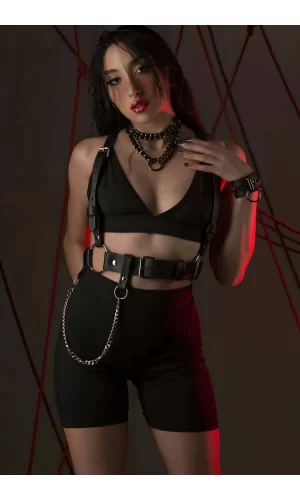 Fantazi Deri Omuzdan Askılı Harness - Brf1266