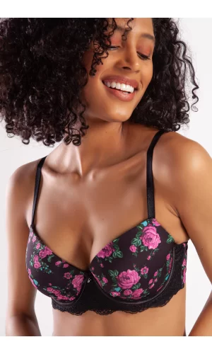 Gardenia Big Size Plunge Bra, Siyah Konforlu Ve Şık Sütyen