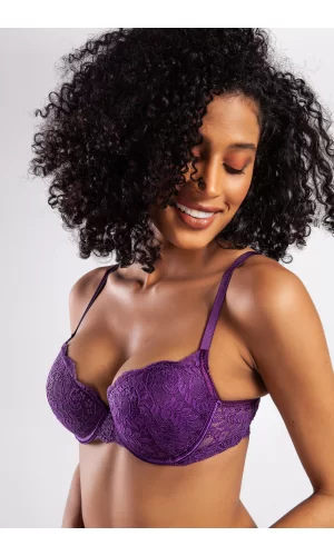 G.colors Balconette Foam Push Up Bra, Mor Konforlu Ve Şık Sütyen