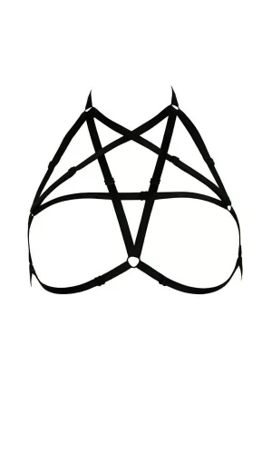 Göğüs Bölgesi Şık Pentagram Harness - Brf170