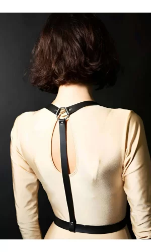 Göğüs Üzeri Deri Kemer, Şık Deri Harness Aksesuar - Brf599