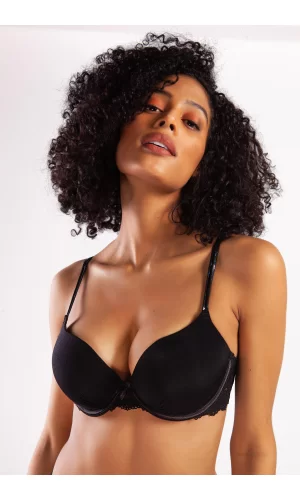 Goldy Heavy Push Up Bra, Siyah Renk  Konforlu Ve Şık Sütyen