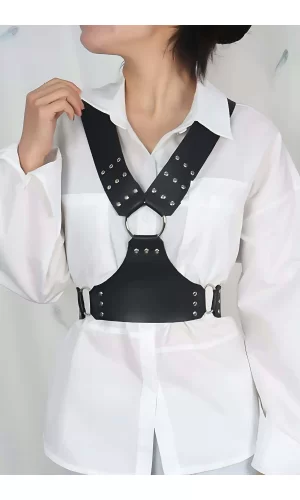 Gömlek Kemeri, Elbise Kemeri, Şık Ve Tarz Deri Göğüs Harness Kemer - Brf936