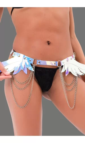 Gümüş Deriden İmal Edilmiş Şık Jartiyer Set 800419