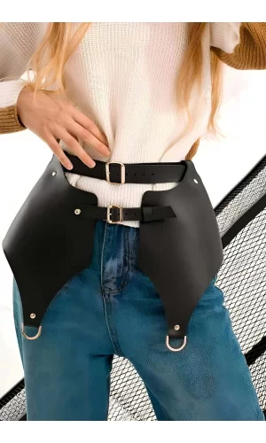 Günlük Kullanıma Seksi Deri Etek Harness - Brf1119