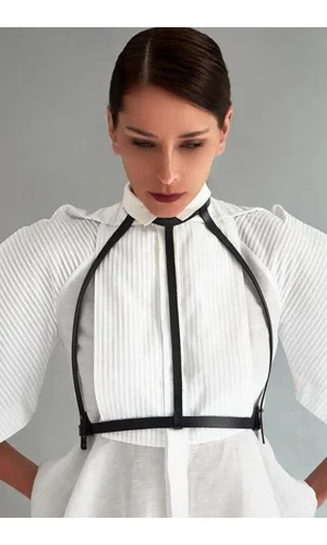 Günlük Sade Deri Harness 1112