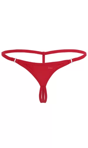 Halkalı Mini Kırmızı Kadın Fantezi G String