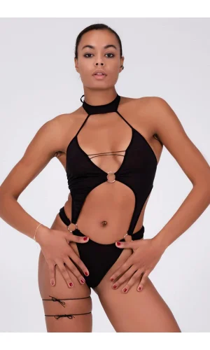 Jartyer Görünümlü Şık Fantezi Babydoll 51196