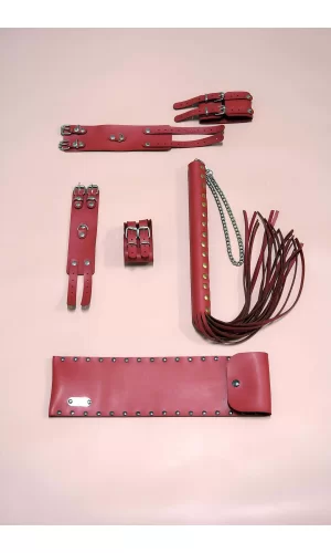 Kırbaç Kelepçe Takım 3lü Set, El - Ayak Kelepçesi, Kırbaç - Brf1305