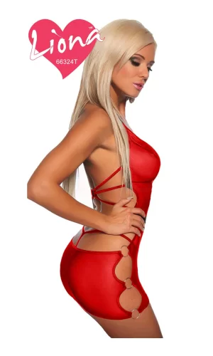 Kırmızı Bayan Seksi Gecelik